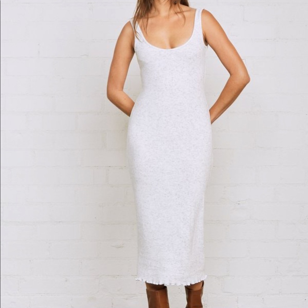 Rachel Pally rib sweater Abbie dress heather LARGE